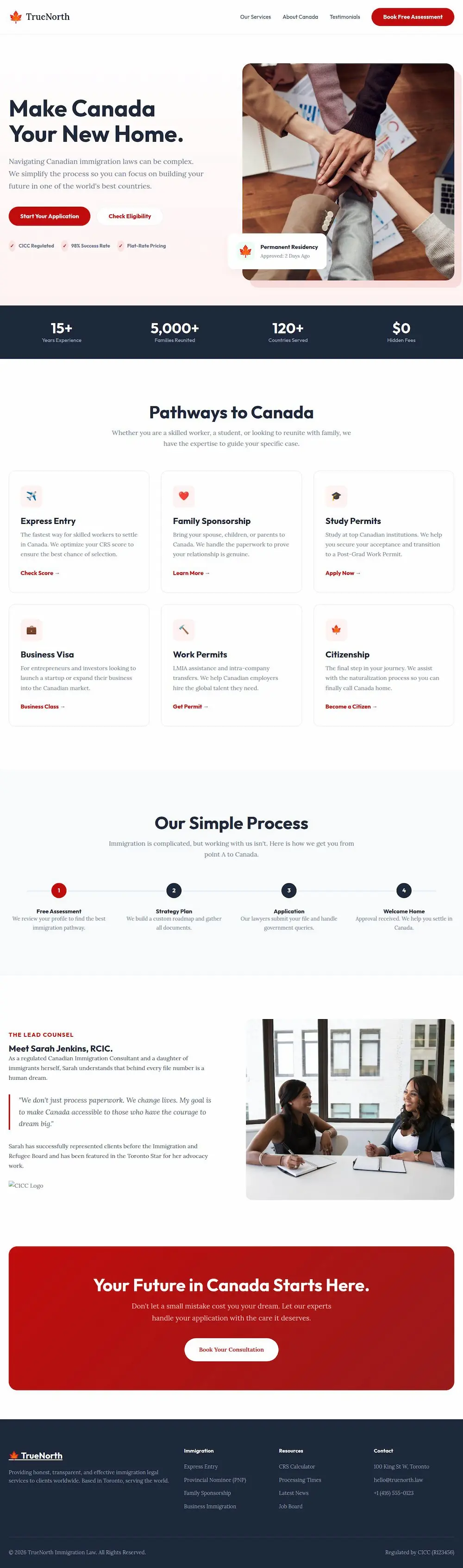Immigration Lawyer Website Design