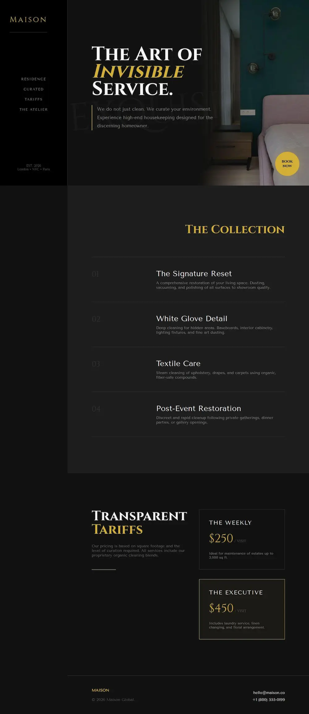 Cleaning Service Website Design