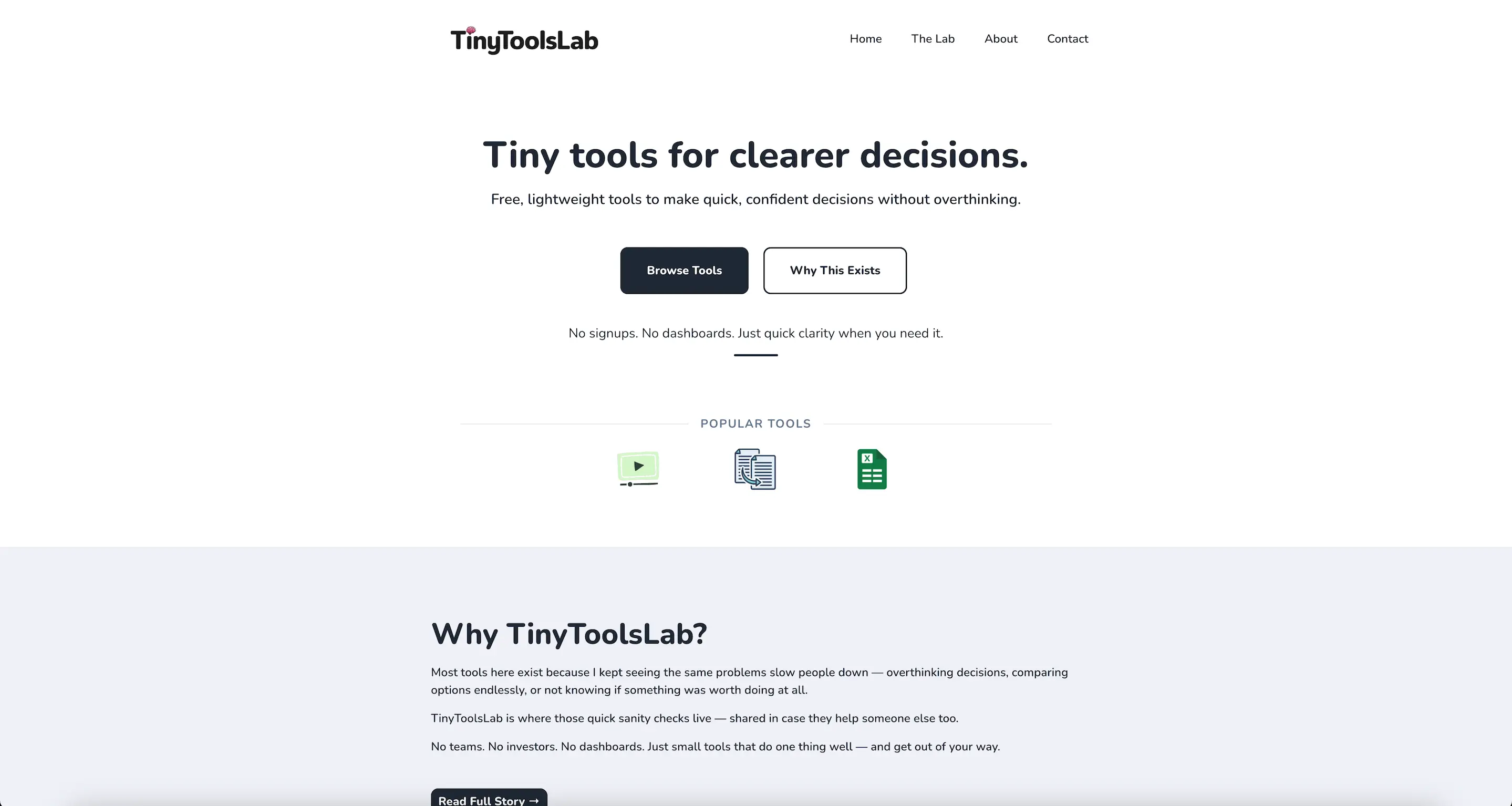 Tiny Tools Lab