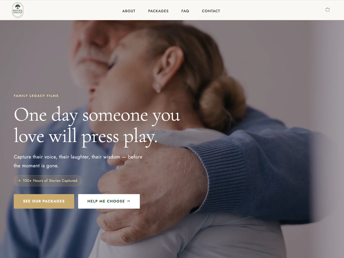 Woven Lineage website design